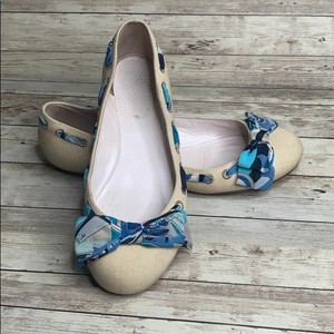 teal ballet flats with ribbon