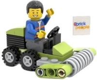 Lego City Minifigur Arbeiter Mit RasenmäHer Set Neu Polybag Foil Pack