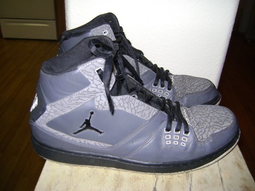Air Jordan Talla 11.5 Gris/Negro Zapatos Atléticos 372704-019 | eBay