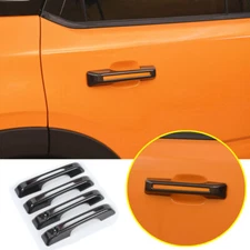 For 2021-2023 Ford Bronco Sport Carbon Fiber Car Door Handle Decor Cover Trim 4P