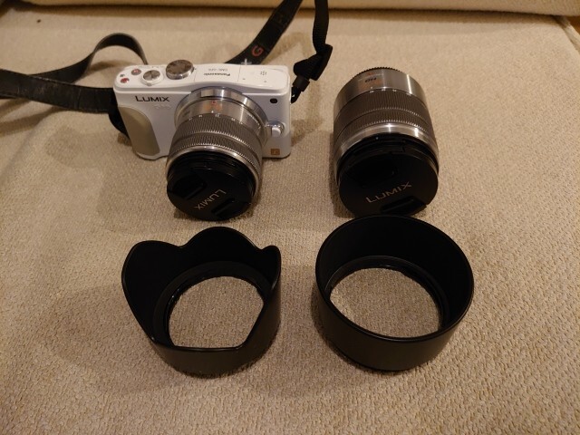 Panasonic DMC-GF6 White Mirrorless Camera Lumix Double Zoom Lens