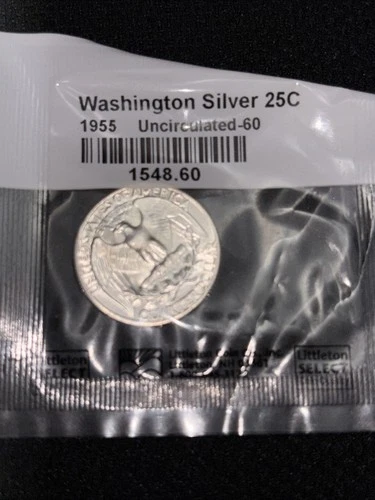 1955 Washington Silver 25C Uncirculated