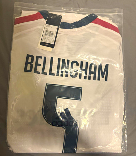 Bellingham #5 jersey Men’s XL- champions league Badge / font AUTHENTIC addition