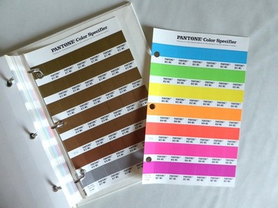VINTAGE 1988 PANTONE MATTE COATED COLOR SPECIFIER CHIP BOOK BINDER