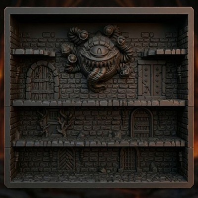 Miniatur Aufsteller | Dungeon Motiv | Tabletop Wargames RPG Modell Dioramen
