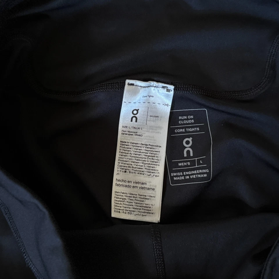 Medias de running On Cloud Core Joggers negras para hombre talla grande L Foto 3 de 3