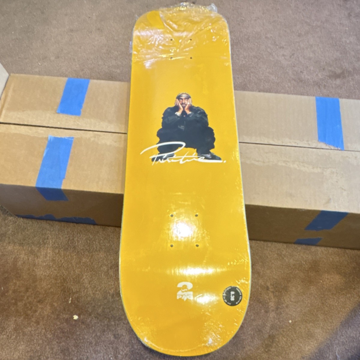 Primitive 2PAC Tupac Shakur Art Theme Skateboard Deck Collectible