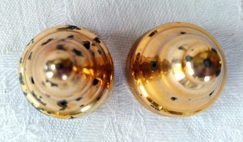 Vintage Gold Tower Urn Silver Plated Salt Pepper Shakers Set Ornate Classic USA - Picture 13 of 13