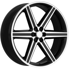 Strada Replicas R148 Iroc 24x10 6x5.5 13mm Blackmachined Wheel Rim 24 Inch