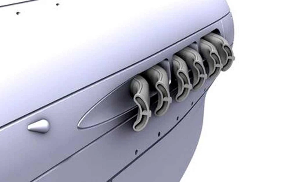 Cmk P-40K/M/N Warhawk Tipo Tardo Scarichi A Fishtail 1:72 Per SpecialHobby Kit - Immagine 3 di 4