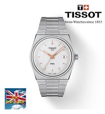 TISSOT PRX 40MM SWISS QUARTZ WATCH - T137.410.11.031.00 - SILVER/GOLD HANDS