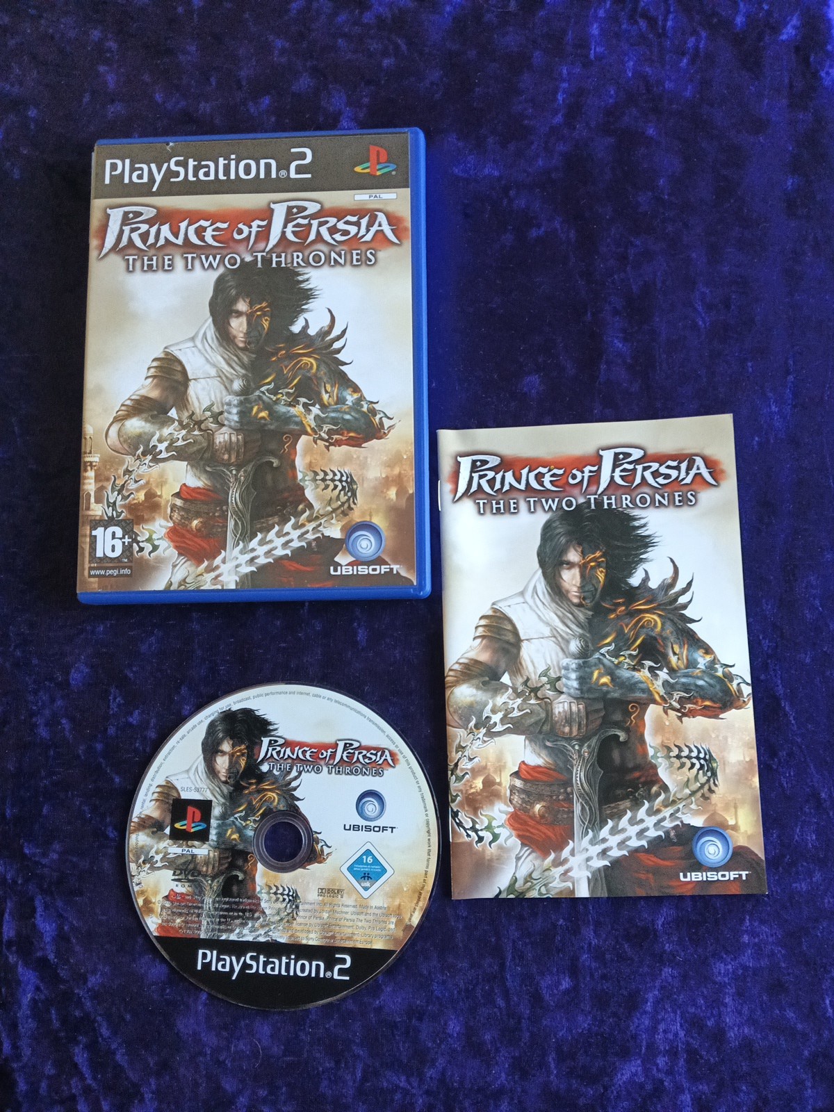 SONY PLAYSTATION 2 PRINCE OF PERSIA THE TWO THRONES UK PAL MANUAL PS2 UBISOFT