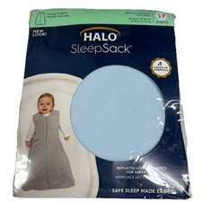 Halo Sleep Sack Wearable Blanket Fleece Light Blue NB 0-6 Mos Mico-Fleece NEW