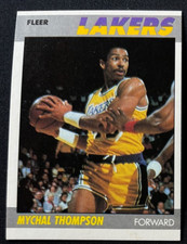 MYCHAL THOMPSON 1987-88 FLEER LOS ANGELES LAKERS