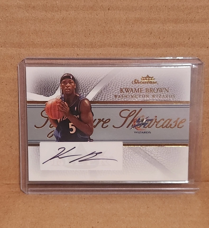 2004-05 Fleer Showcase Kwame 棕色签名展示金签名/150 — 第 2/4 张图片