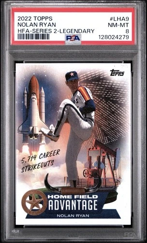 2022 Topps Series 2 - Legendary Home Field Advantage Nolan Ryan PSA 8 NM-MT