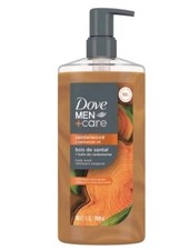 Dove Men  Care  SANDALWOOD  Cardamon Oil  Plant Based  Body Wash  26 Oz.