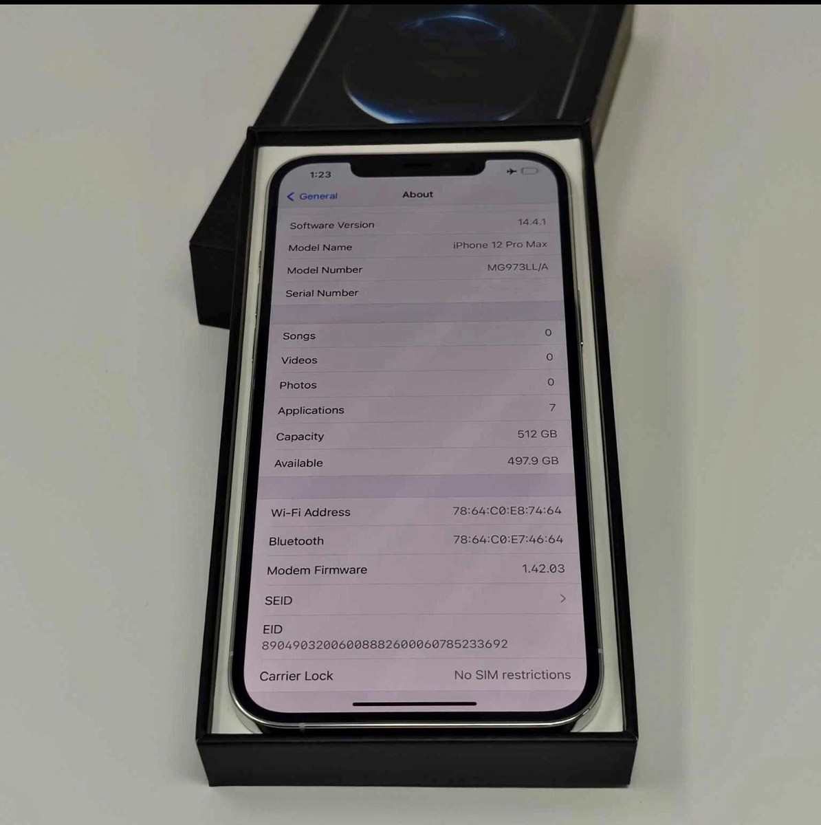 Apple iPhone 12 Pro Max 512GB (Unlocked) iOS 15 Jailbr0ken