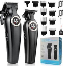 Hair Clippers for Men Professional, Cordless Barber Clippers and Trimmers Set,