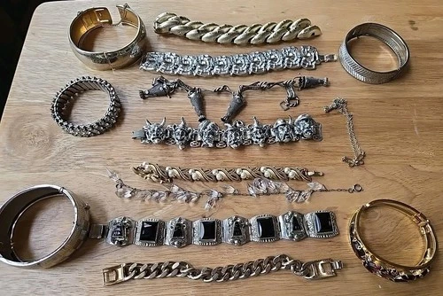 Vintage Bracelets Costume Jewelry Lot of 24 - 100% Complete