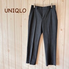 Uniqlo Gray Office Slacks Casual Center Press Used