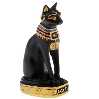 Harz Katze Göttin Bast Bastet Statue Skulptur Haus