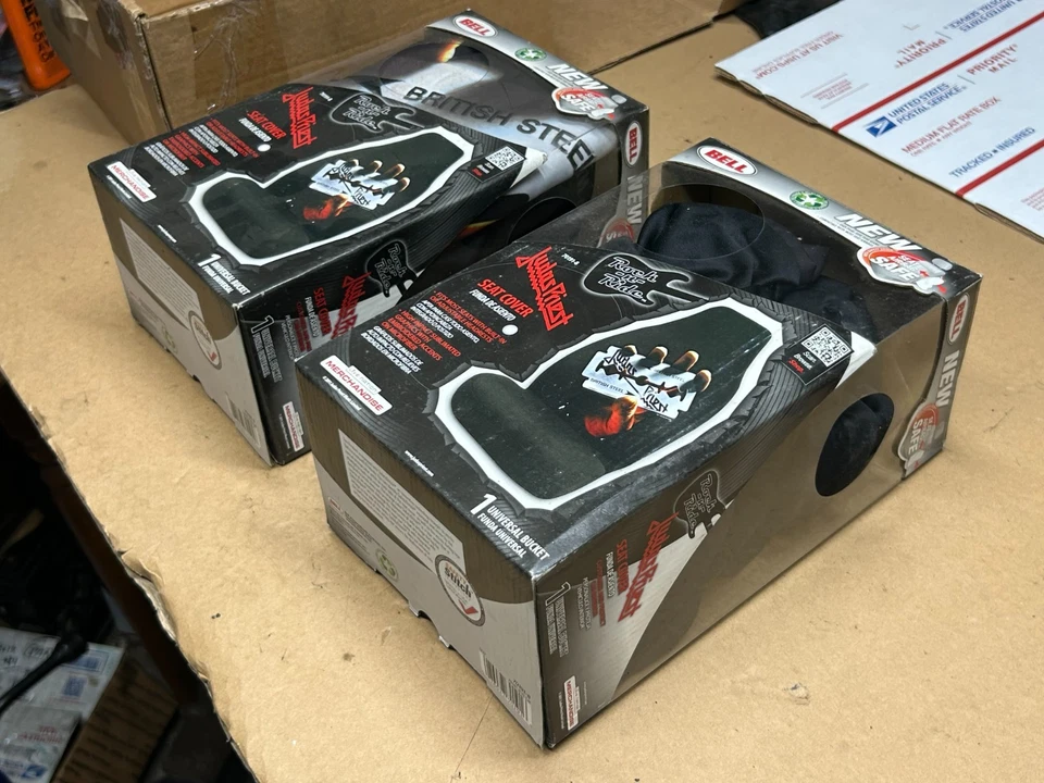 Cubierta de álbum 2 Judas Priest British Steel Rock N Ride Seat 2011 Bell Universal Foto 4 de 4