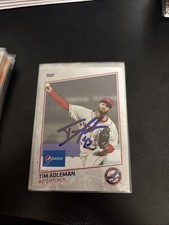 Tim Adleman Signed Card 2021 Louisville Bats Team Card IP Auto