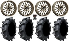 ITP Hurricane 20" Wheels Bronze 33" Interforce 628 Tires Kawasaki Mule Pro FXT