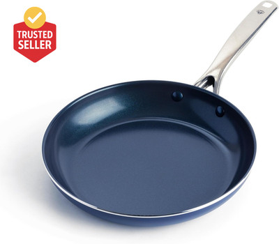 10'' Nonstick Frying Pan Skillet, Diamond Infused PFAS & Ptfe-Free Ceramic Pot, D