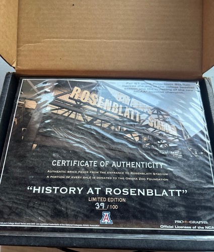 Vintage Rosemblatt Stadium Brick History Of Rosemblatt Very Rare Out of 100
