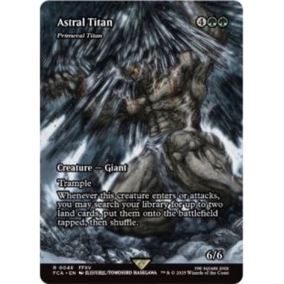 Astral Titan (primeval Titan) (showcase) MTG Final Fantasy: Through The  Ages | eBay