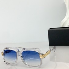 Cazal MOD607 Square Sunglasses Clear Frame Blue Gradient Lens 56  18  140