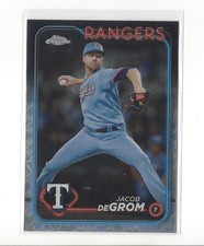 2024 Topps Chrome Logofractor #228 Jacob deGrom Rangers