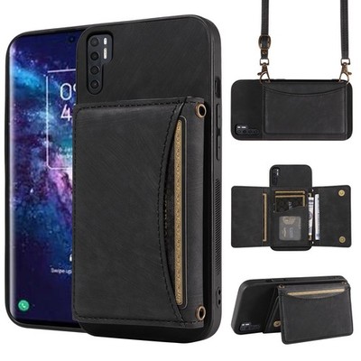 Phone Case For TCL 20 Pro 5G Wallet Cover with Crossbody Shoulder Strap,Leath...