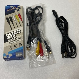 SEGA Saturn Console Gray HST-3210 w/ Controller, Cables & Virtua Fighter2 Tested