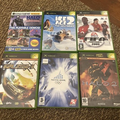 Xbox Restposten Ice Age2, Fifa 2005, L.A. Rush, Torino 2006, Halo 2 und Xbox Demo