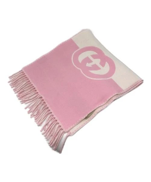 Gucci écharpe imbriquée G laine cachemire luxe wrap Japon