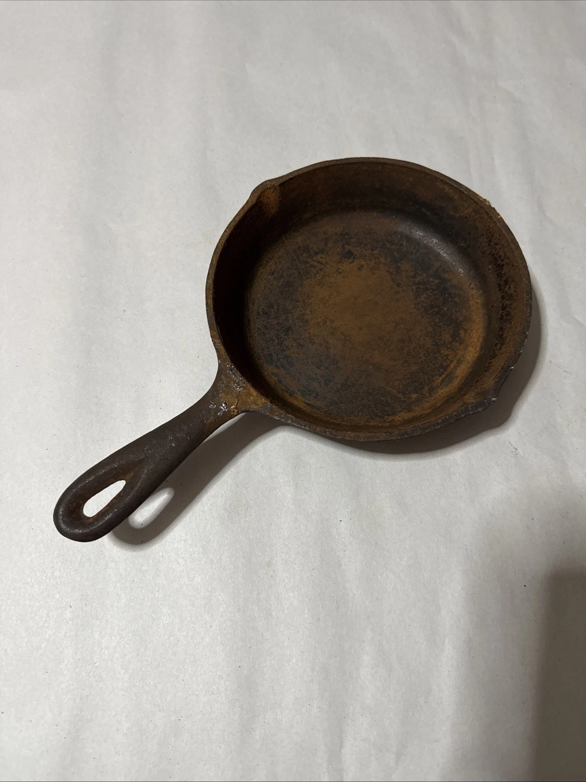 Cast Iron Skillet #3 6 5/8" with Heat Ring USA WAGNER Stamped USA #3