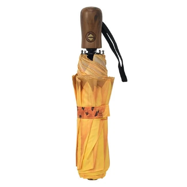 Guarda-chuva dobrável de girassol Galleria Enterprises, amarelo - Imagem 2 de 3