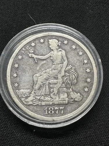 1877 Trade Silver Dollar $1