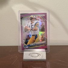 2025 Panini Prizm Vince Ferragamo Purple Prizm Los Angeles Rams #36 /125
