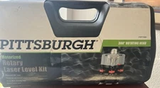 Pittsburgh Motorized Rotary Laser Level Kit 92801 W/ Case NOS