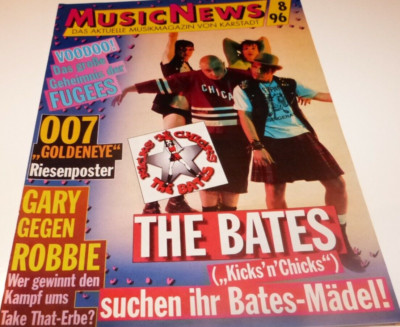 Music News 8/96 The Bates,Scorpions,James Bond 007,Die toten Hosen