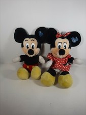 Vintage Disney Original 12" Mickey Minnie Mouse Plush Toy Set