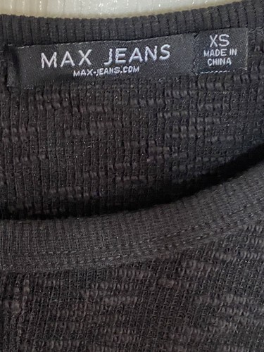 Max Jeans Draped black womens Sweater Size XS EUC - Picture 4 of 4
