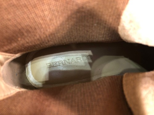 NUEVO EN CAJA BERNARDO Salerno Bota con cordones/suela elástica EE. UU. 7,5 M Tabaco Split Gamuza - Imagen 15 de 17