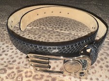 Snakeskin Belt Large ibbeltcompany Golf Flags Tee Golf Glove Buckle Vintage 0520