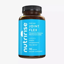 NutriRise Glucosamine Chondroitin Quercetin & MSM with Turmeric Curcumin 2100mg