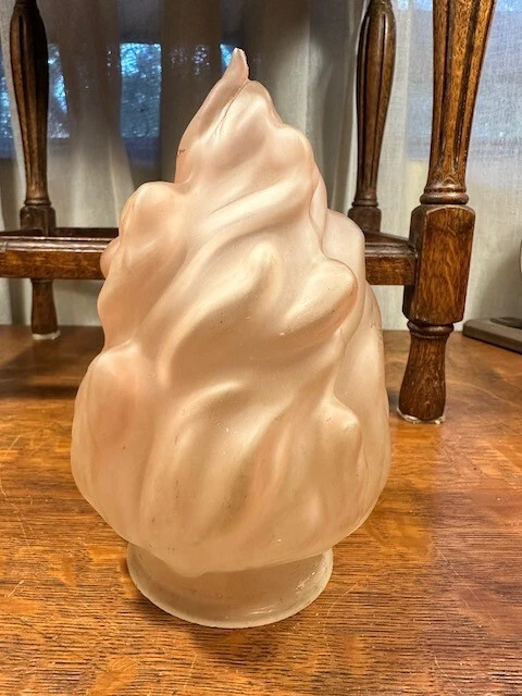 Glass flame lamp sale shade